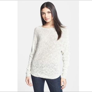 Vince Taupe Textured Dolman Sleeve Sweater